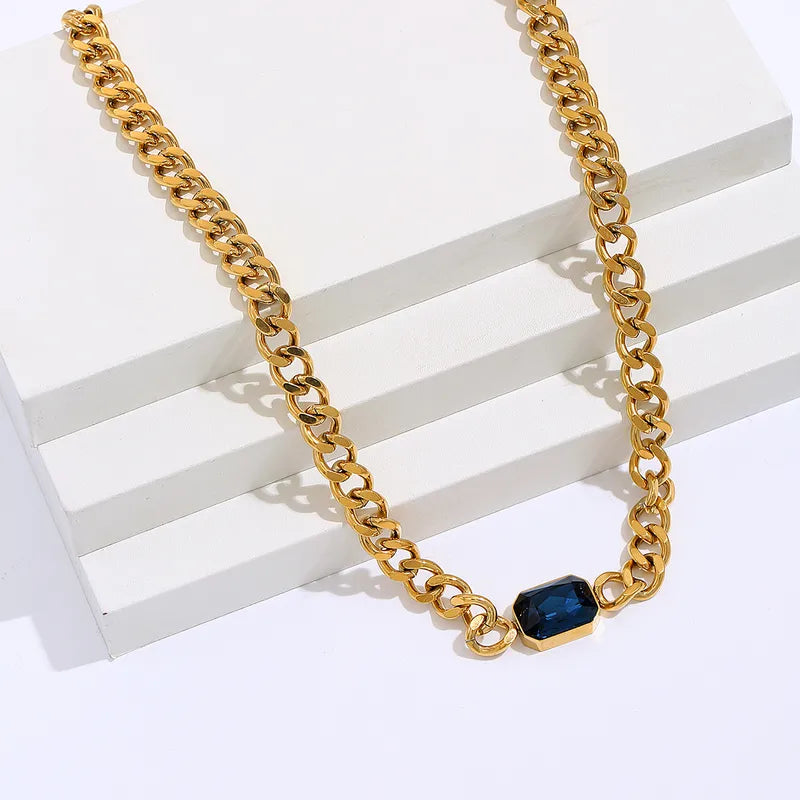 Ivy Navy Stone Necklace