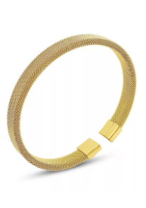 Gabbi 18k Gold Plated Mesh Bracelet